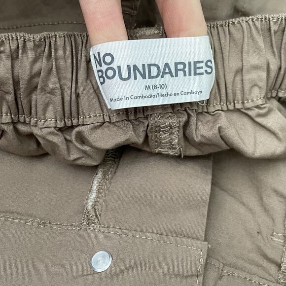 Wide Leg Utility Pants Size Medium Poplin High Rise Drawstring Lagenlook Baggy - Picture 6 of 13